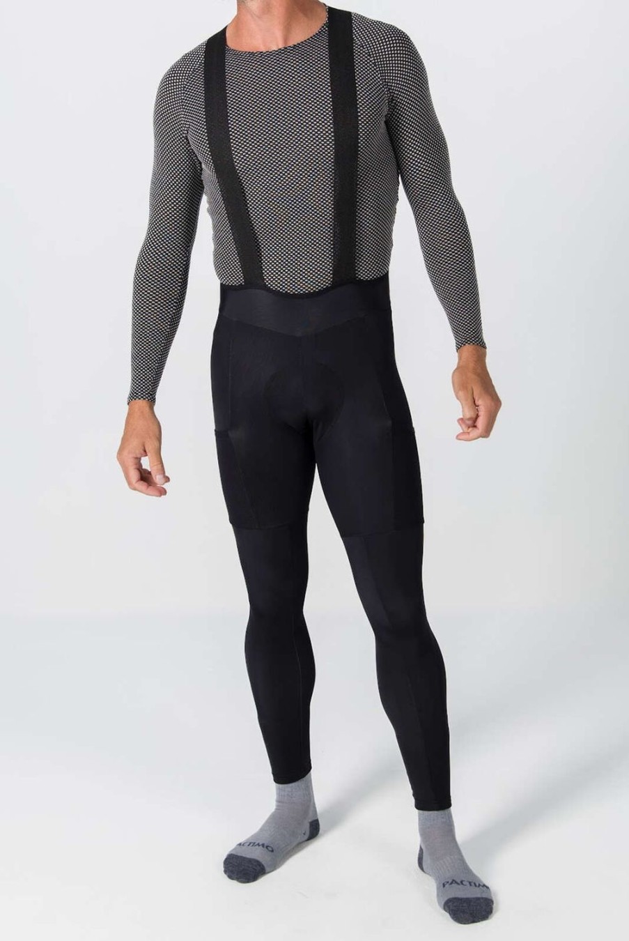 Men'S Pactimo Bib Tights & Tights | Men'S Alpine Thermal Bib Tight Black