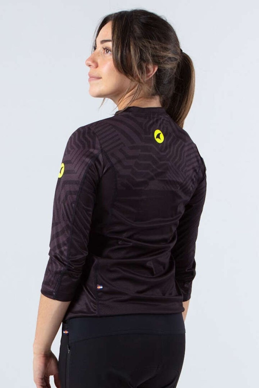 Women'S Pactimo Long Sleeve Jerseys | Women'S Terrain Jersey Black