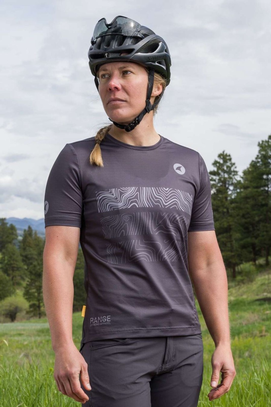 Women'S Pactimo Short Sleeve Jerseys | Women'S Range Trail Lite Tee Charcoal