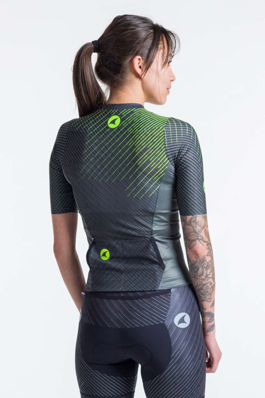 Women'S Pactimo Short Sleeve Jerseys | Women'S Threshold Tri Top Black