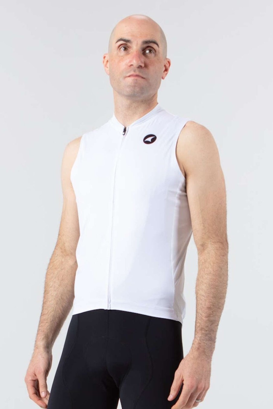 Men'S Pactimo Sleeveless Jerseys | Men'S Ascent Sl Jersey White