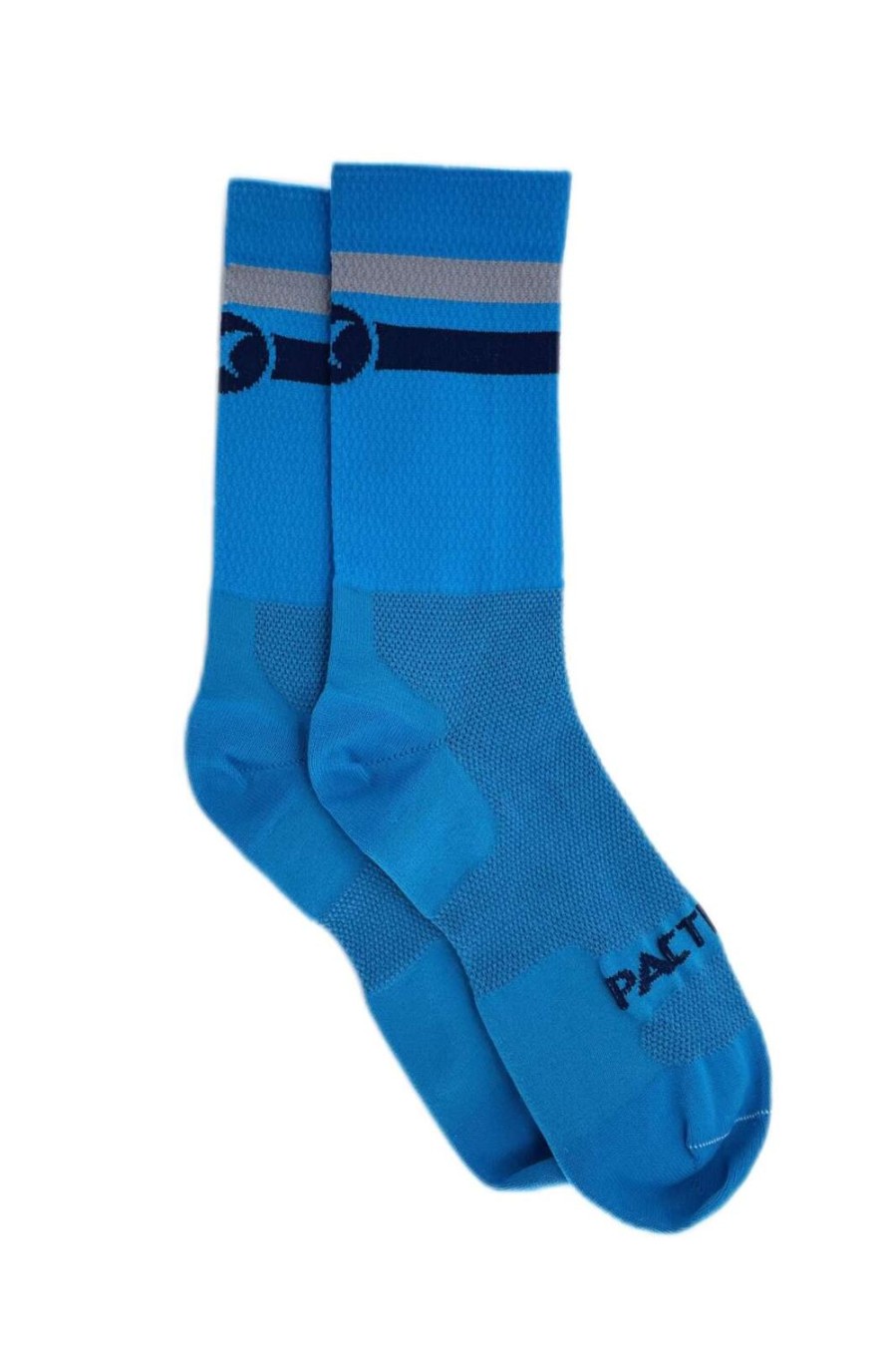 Men'S Pactimo Lifestyle | Summit Socks Stripe Bright Blue