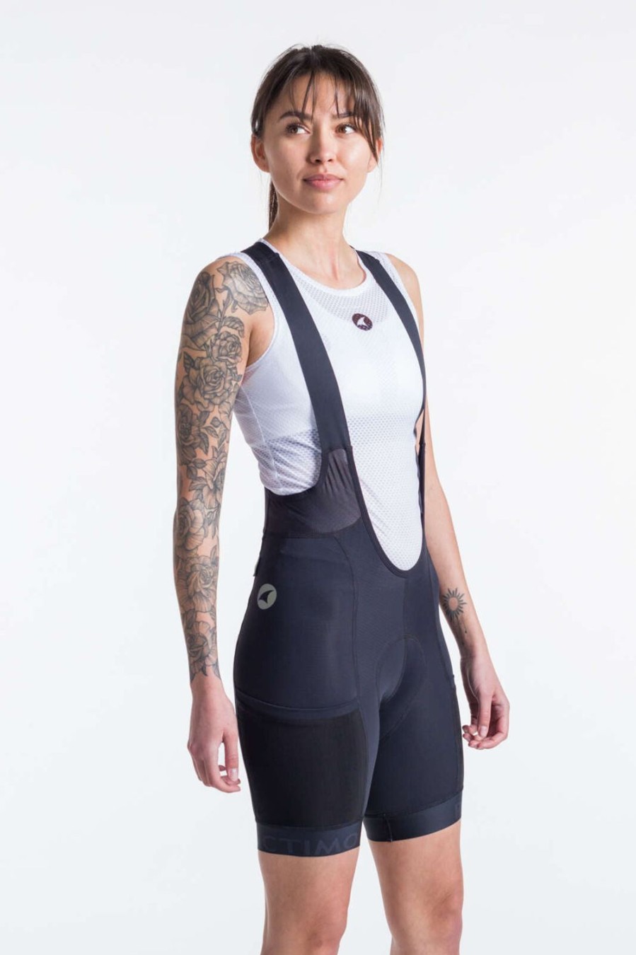 Women'S Pactimo Bibs | Women'S Range Vector Cargo Bibs Black