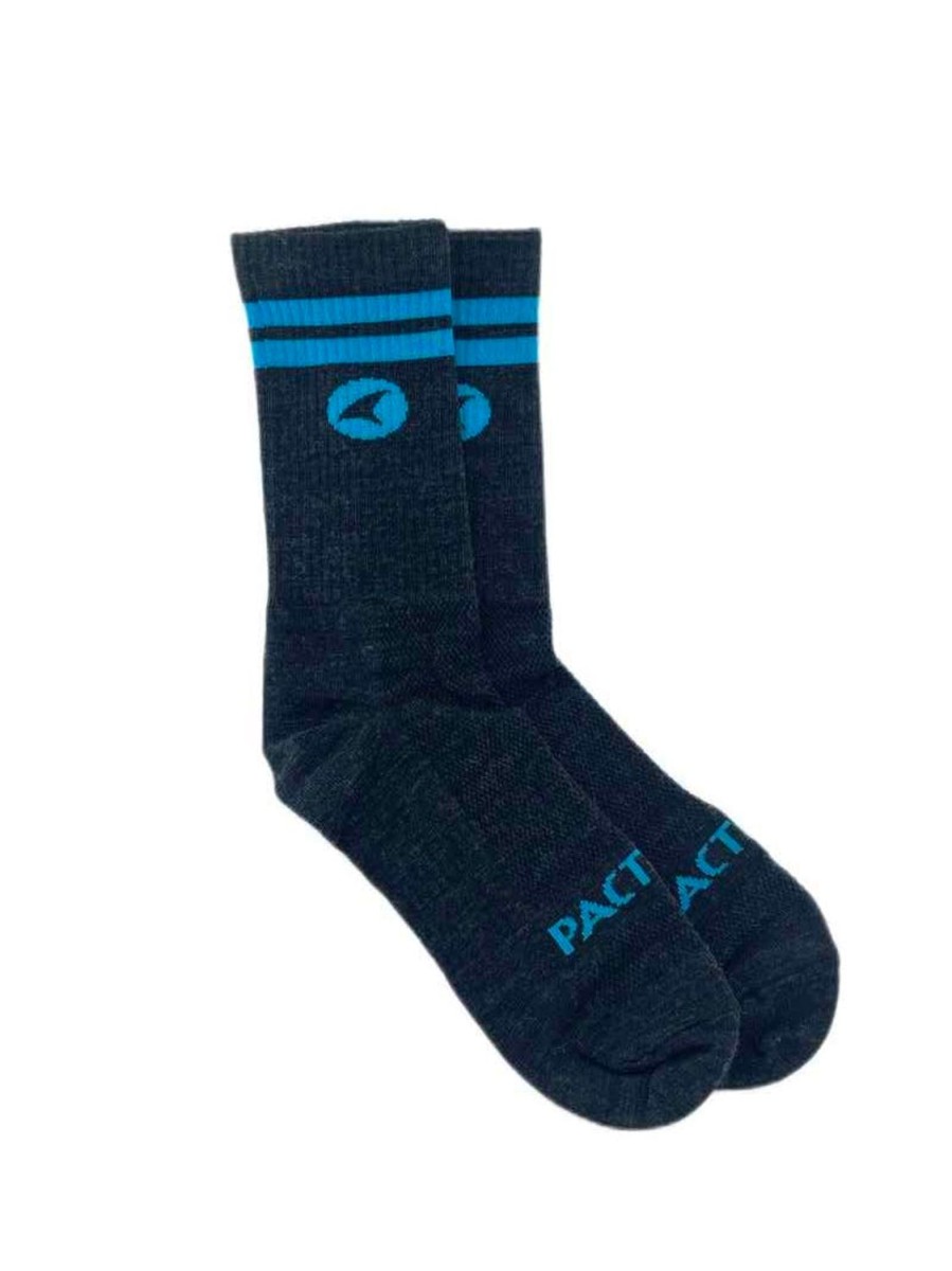 Men'S Pactimo Socks | Wool Socks Bright Blue Stripes