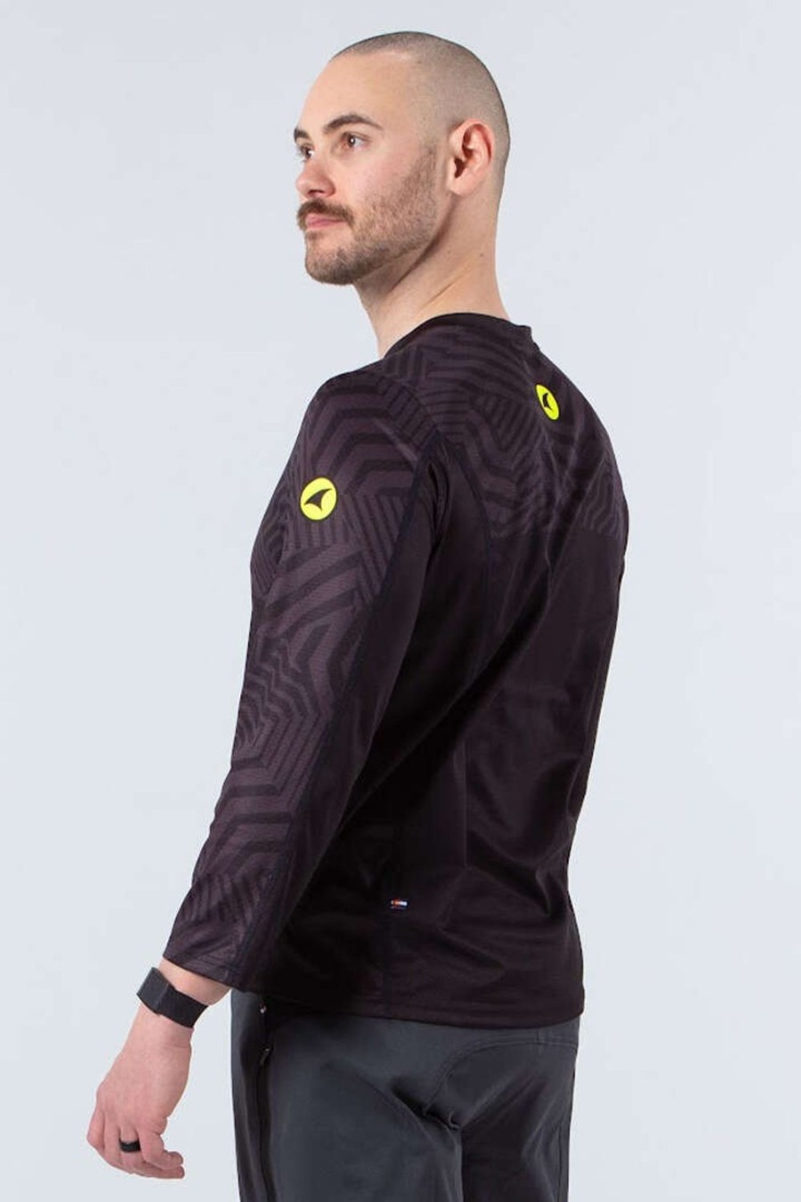 Men'S Pactimo Long Sleeve Jerseys | Men'S Terrain Jersey Black