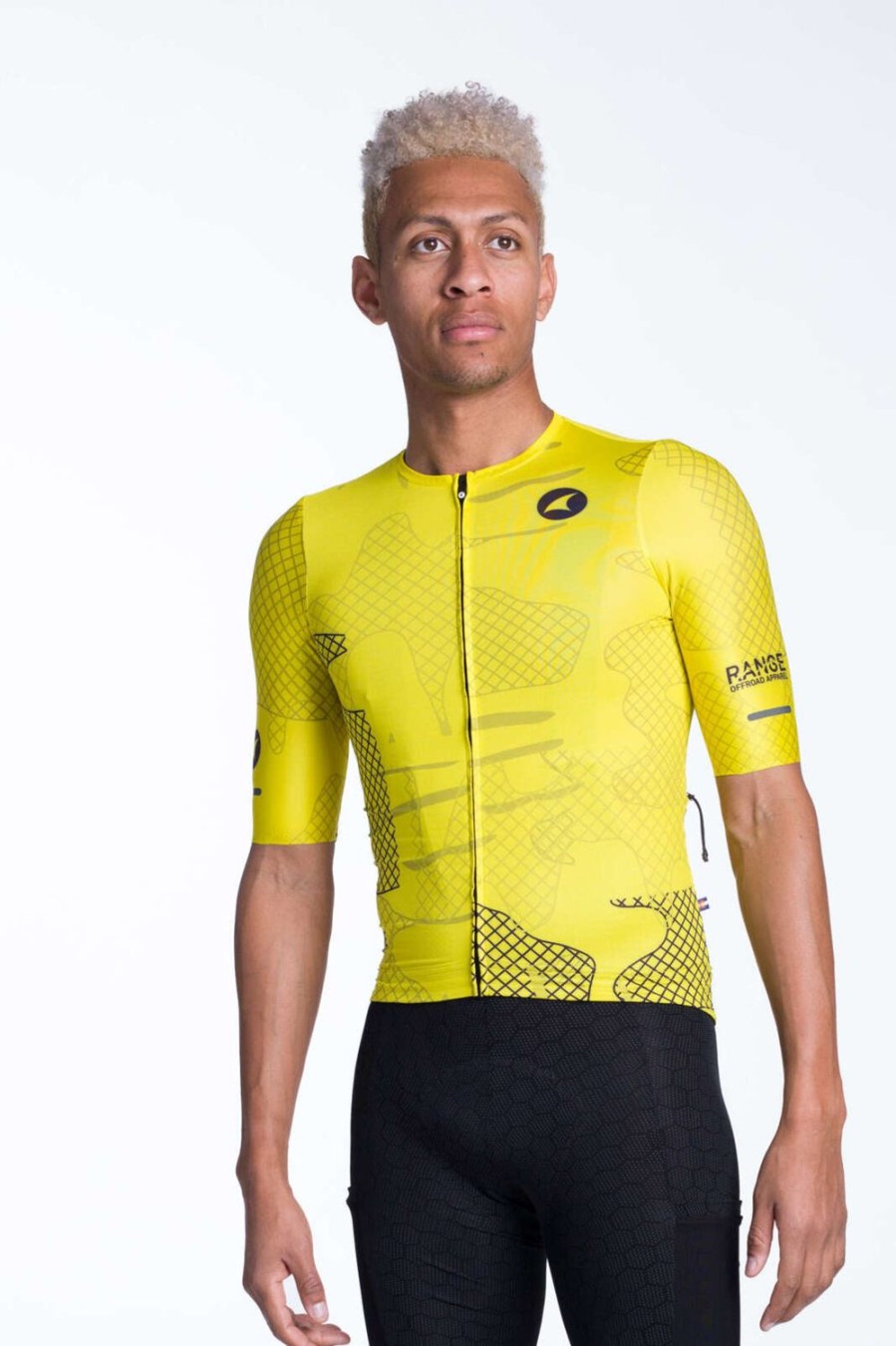 Men'S Pactimo Short Sleeve Jerseys | Men'S Range Aero Cargo Jersey Ore Acid Yellow