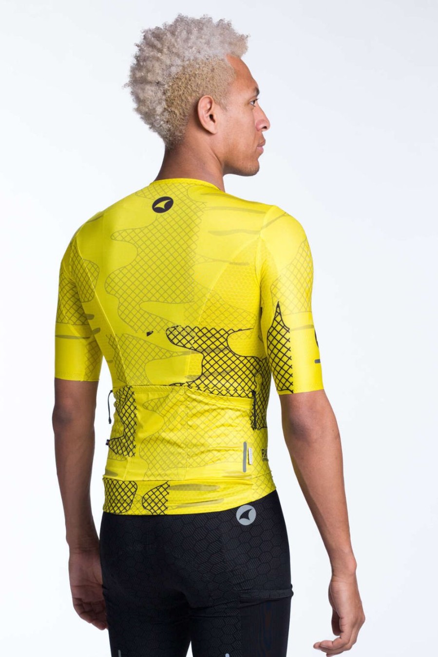 Men'S Pactimo Short Sleeve Jerseys | Men'S Range Aero Cargo Jersey Ore Acid Yellow