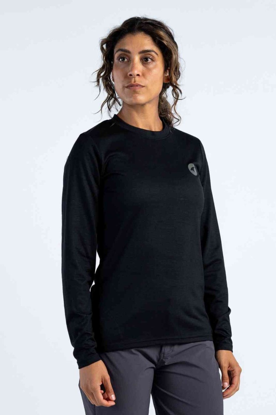 Women'S Pactimo Long Sleeve Jerseys | Women'S Range Ls Tee Black