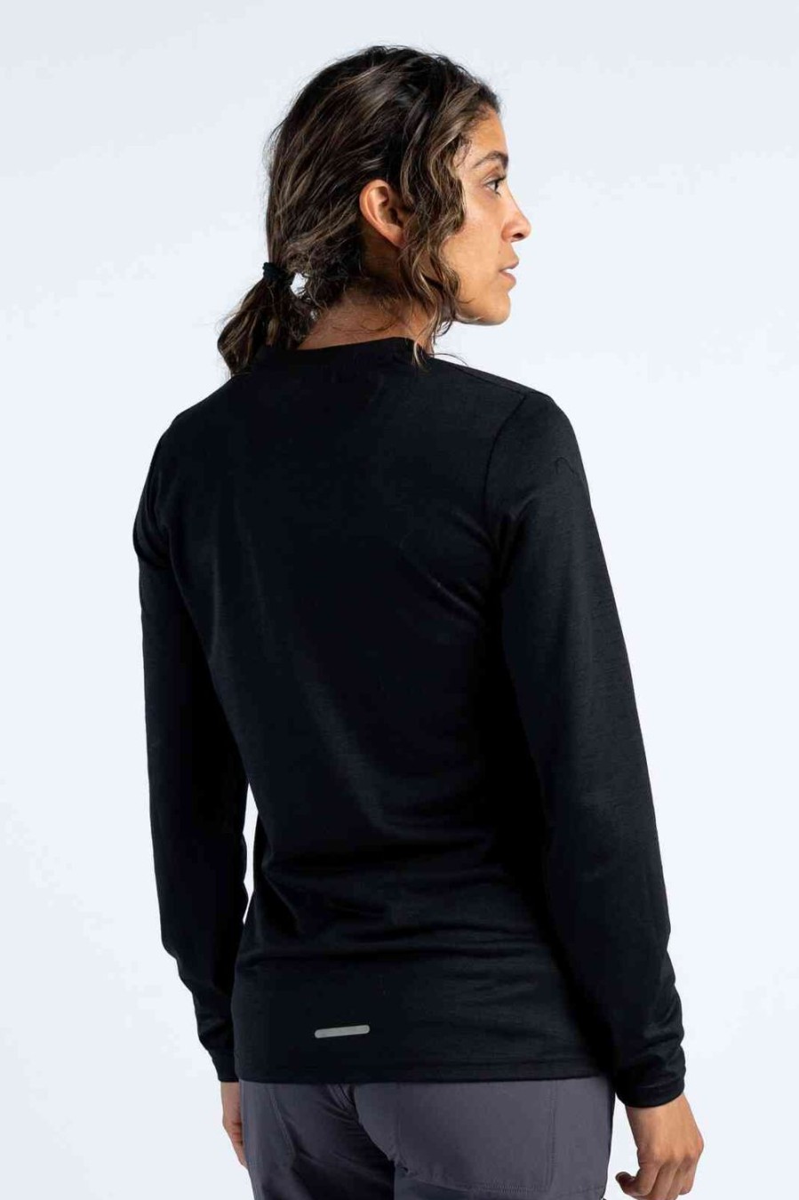 Women'S Pactimo Long Sleeve Jerseys | Women'S Range Ls Tee Black