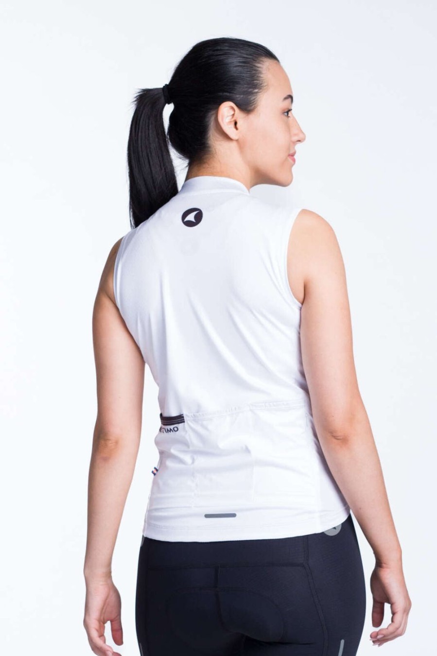 Women'S Pactimo Sleeveless Jerseys | Women'S Ascent Sl Jersey White