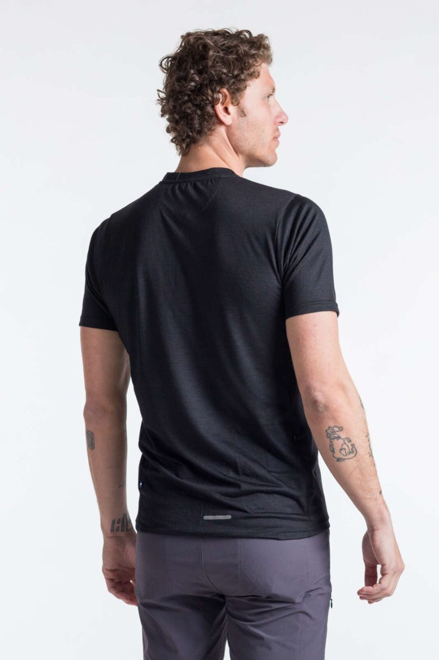 Men'S Pactimo Short Sleeve Jerseys | Men'S Range Henley Black