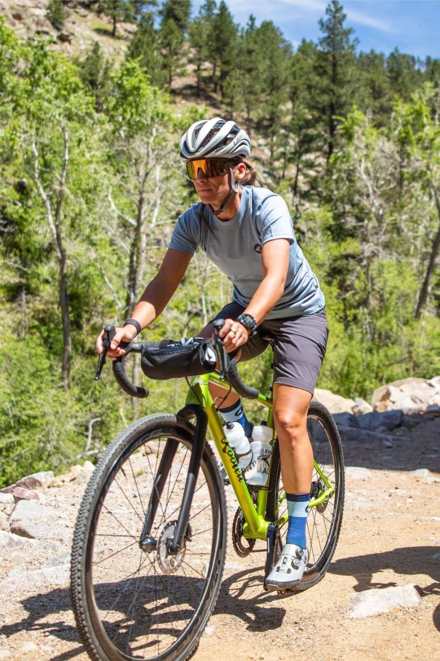 Women'S Pactimo Short Sleeve Jerseys | Women'S Range Tee Stone Blue