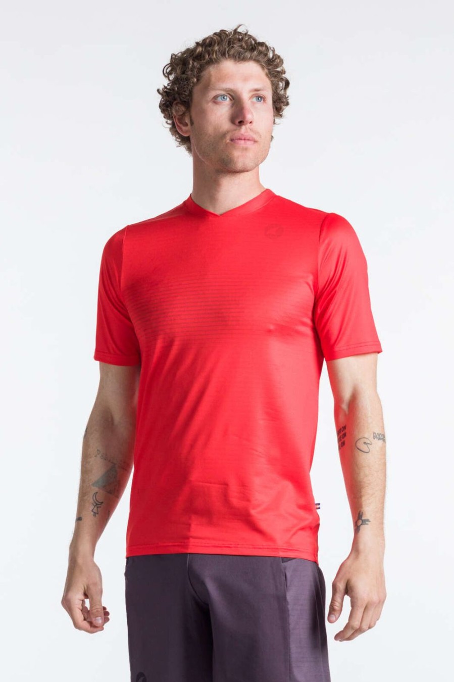 Men'S Pactimo Short Sleeve Jerseys | Men'S Run Tee Ranier Red