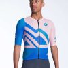 Men'S Pactimo Short Sleeve Jerseys | Men'S Summit Aero Mesh Jersey Synth Champagne Blush