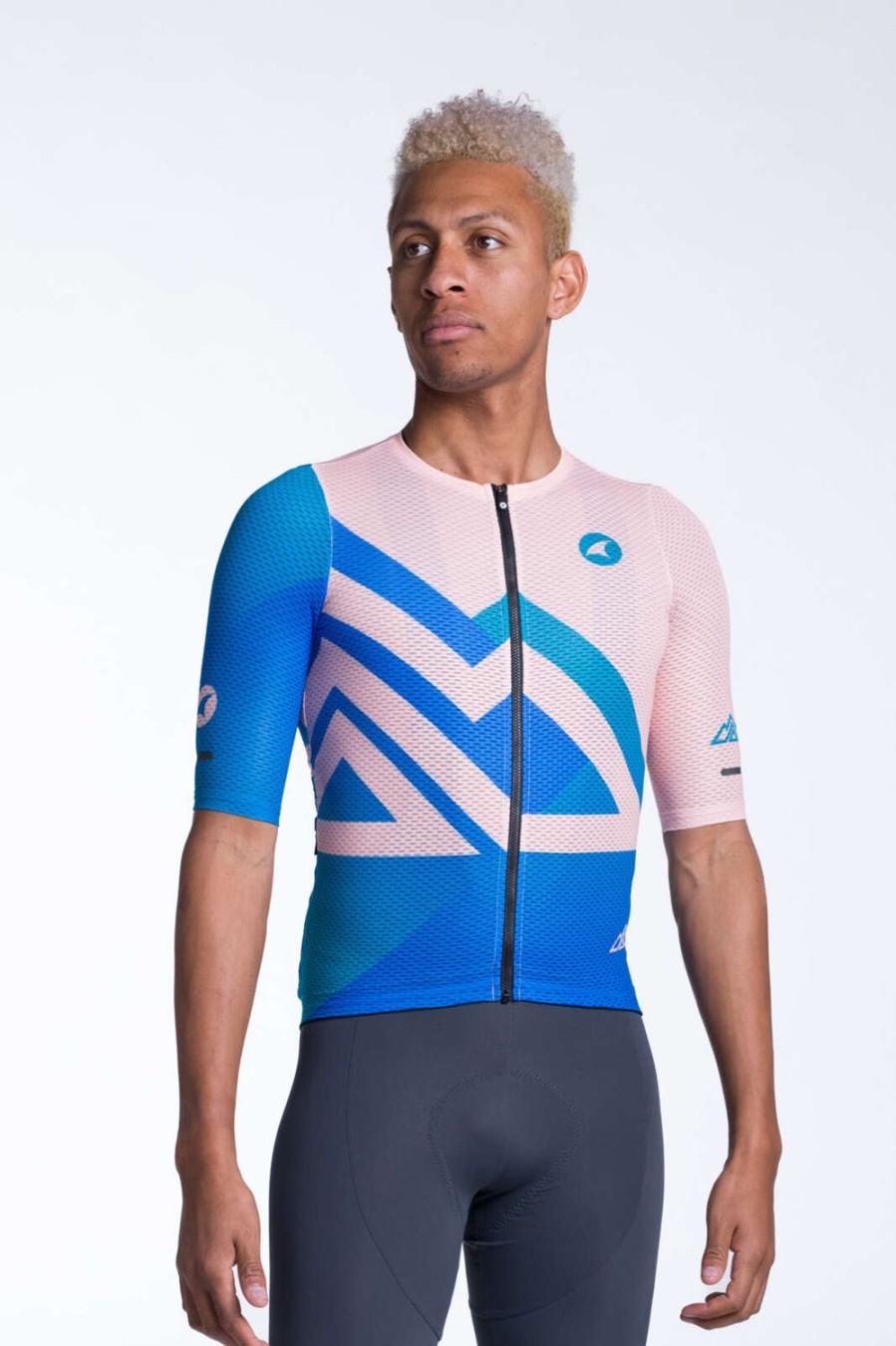 Men'S Pactimo Short Sleeve Jerseys | Men'S Summit Aero Mesh Jersey Synth Champagne Blush