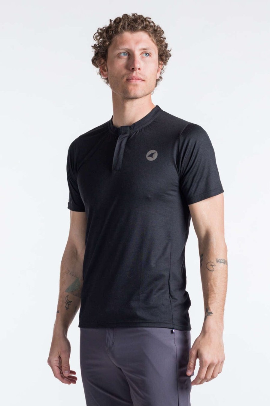 Men'S Pactimo Lifestyle | Men'S Range Henley Black