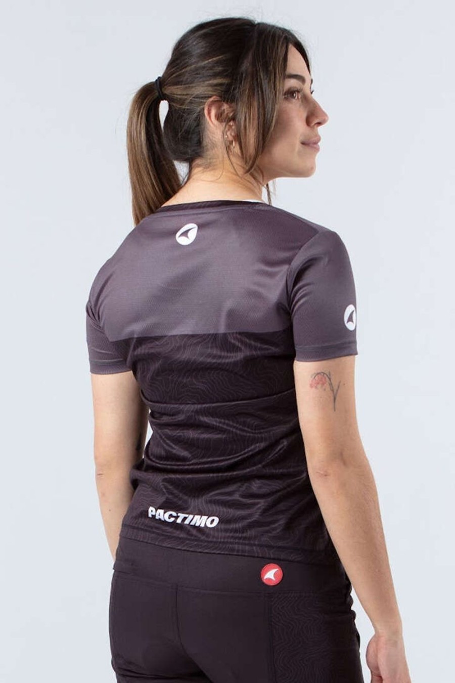 Women'S Pactimo Short Sleeve Jerseys | Women'S Apex Jersey Charcoal