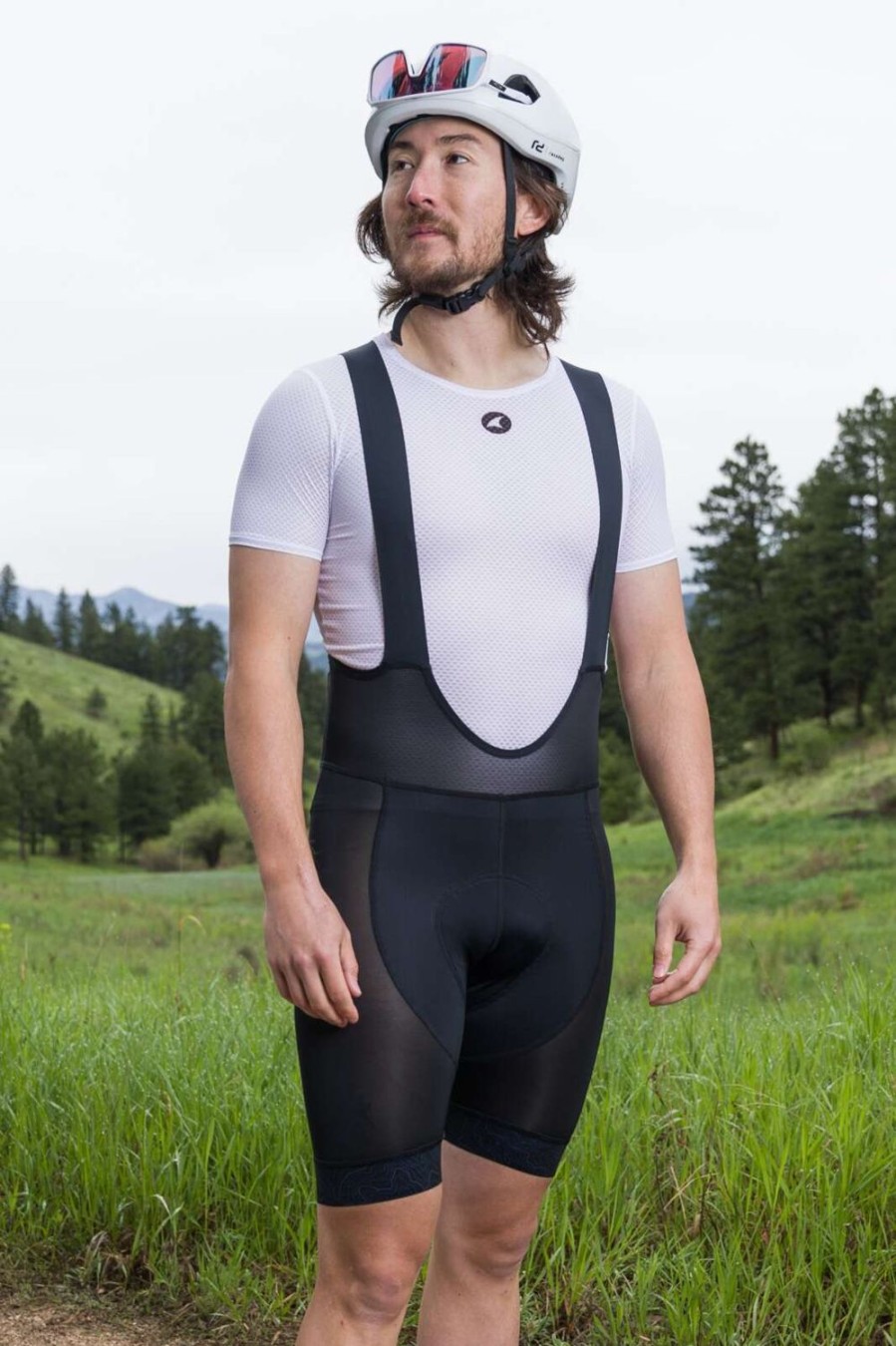 Men'S Pactimo Bibs | Men'S Range Trail Bib Short Liner Black