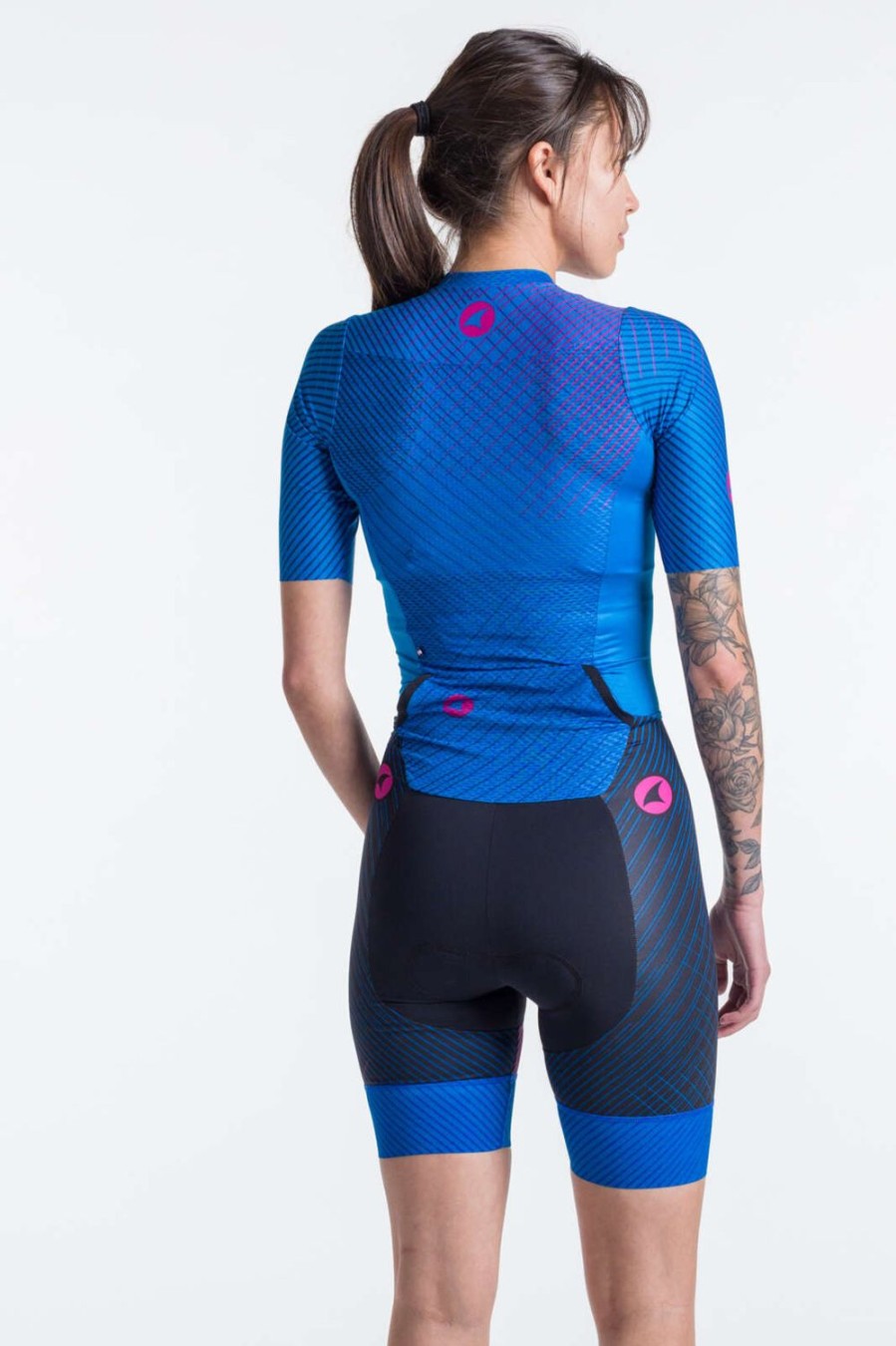 Women'S Pactimo Skinsuits | Women'S Threshold Tri Suit Lapis Blue