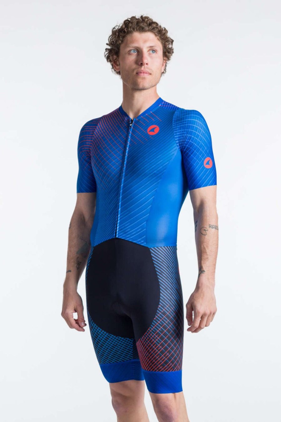 Men'S Pactimo Skinsuits | Men'S Threshold Tri Suit Atlantic Blue