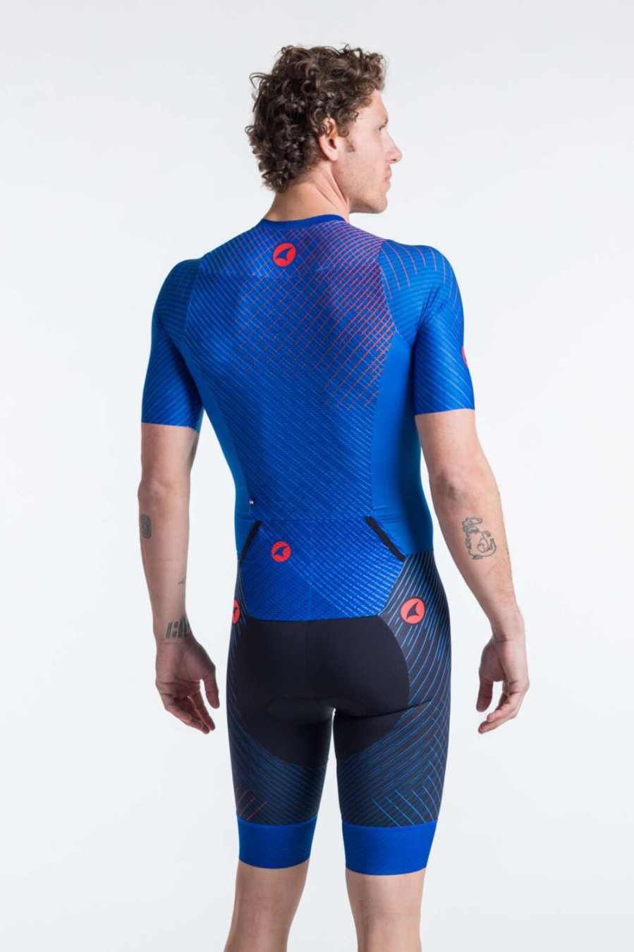 Men'S Pactimo Skinsuits | Men'S Threshold Tri Suit Atlantic Blue