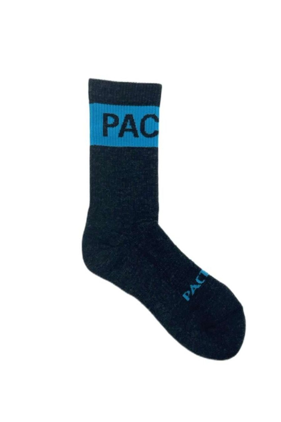 Men'S Pactimo Lifestyle | Winter Wool Socks Black/Bright Blue