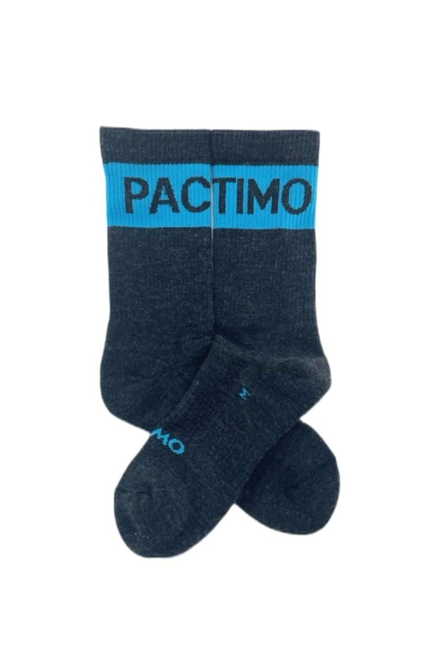 Men'S Pactimo Lifestyle | Winter Wool Socks Black/Bright Blue