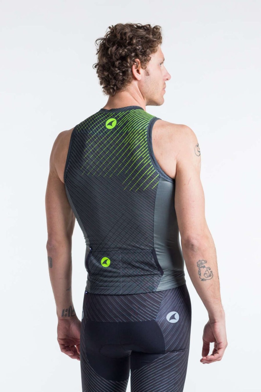 Men'S Pactimo Sleeveless Jerseys | Men'S Threshold Sl Tri Top Black