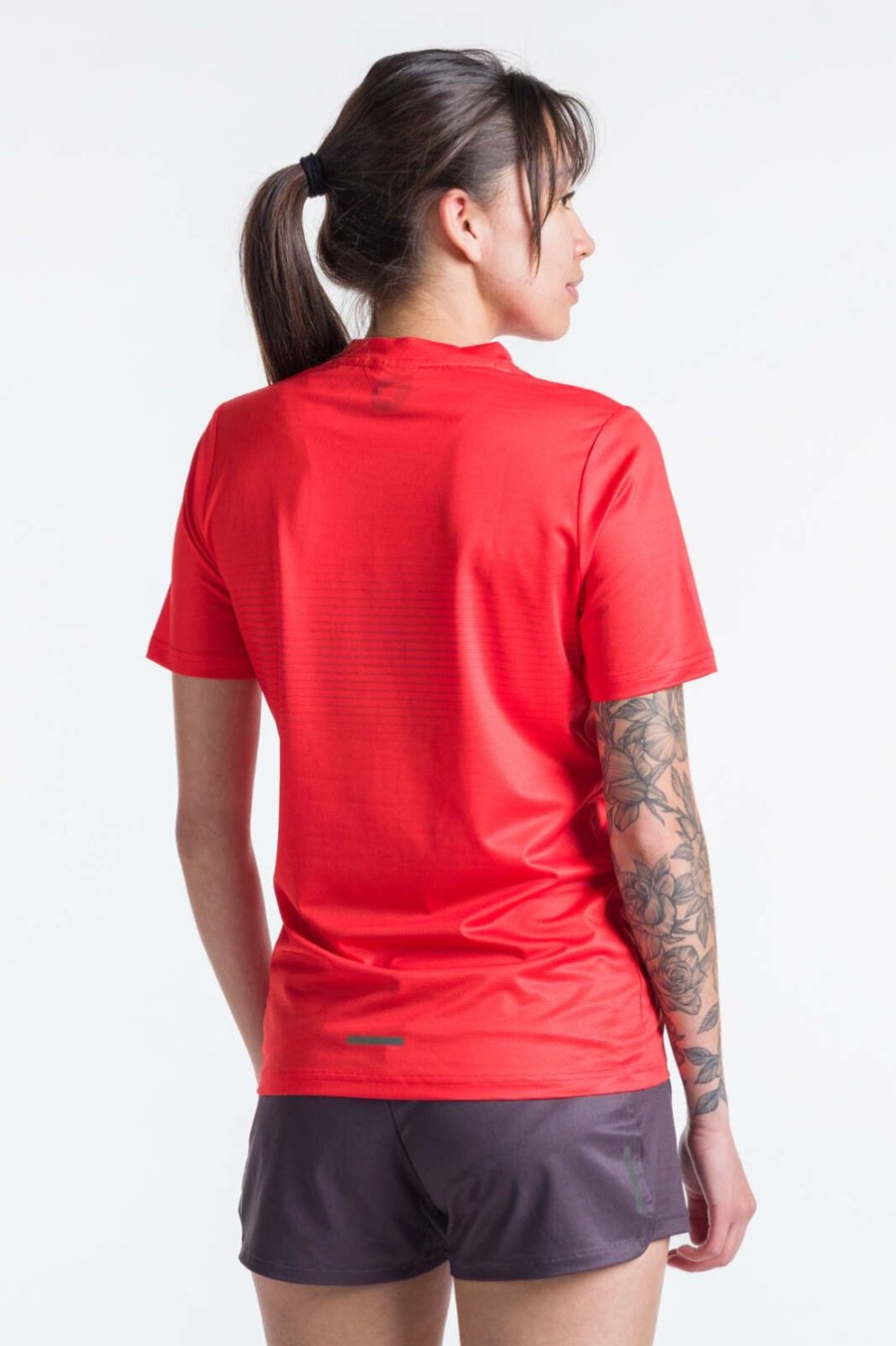 Women'S Pactimo Short Sleeve Jerseys | Women'S Run Tee Ranier Red