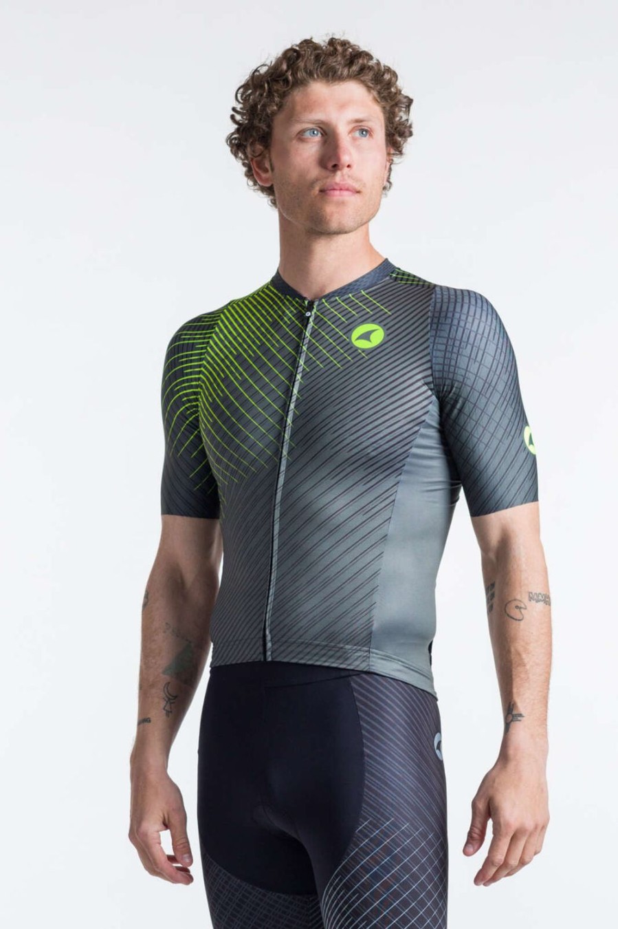 Men'S Pactimo Short Sleeve Jerseys | Men'S Threshold Tri Top Black