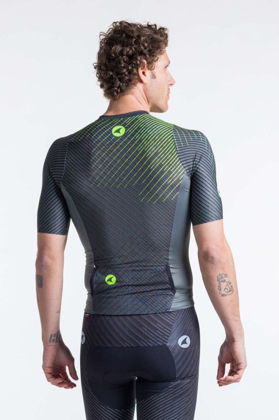 Men'S Pactimo Short Sleeve Jerseys | Men'S Threshold Tri Top Black