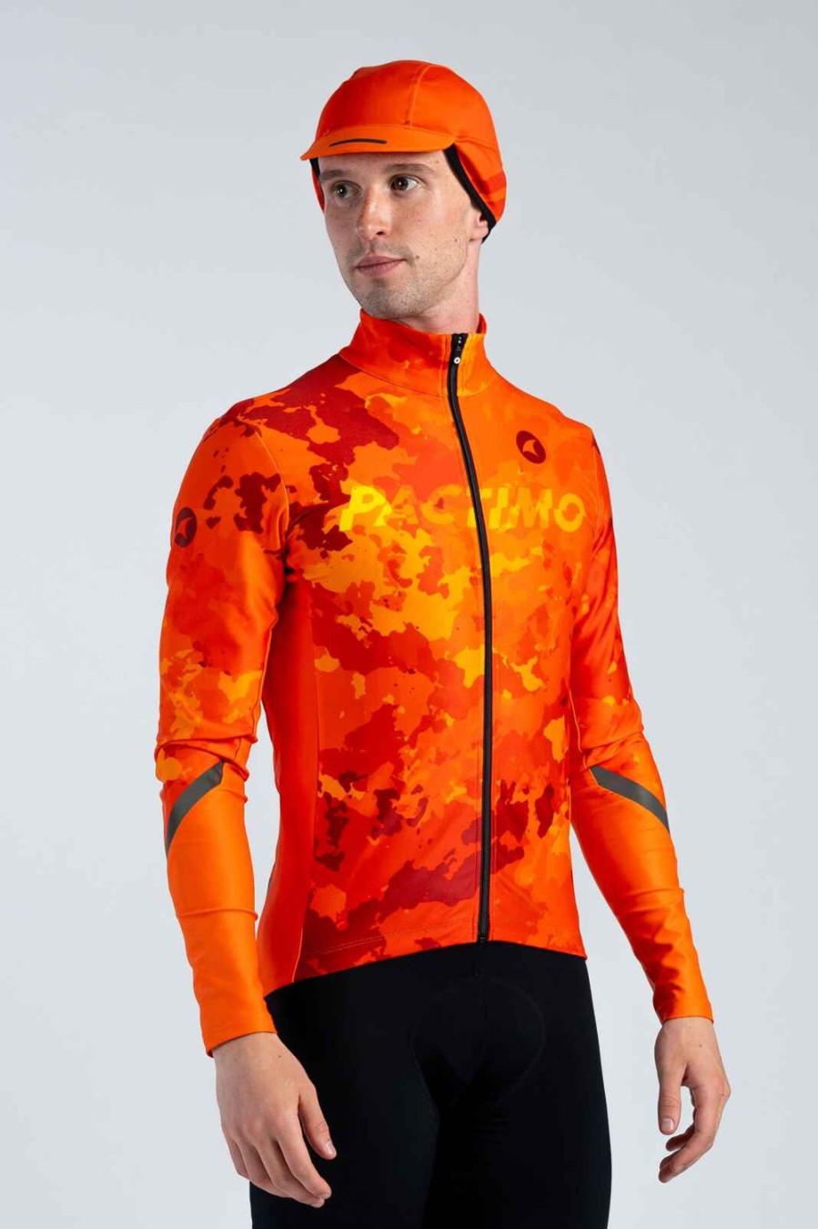 Men'S Pactimo Headwear | Storm+ Thermal Cap Flame Red