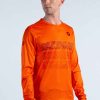 Men'S Pactimo Long Sleeve Jerseys | Men'S Range Trail Lite Ls Tee Flame Red