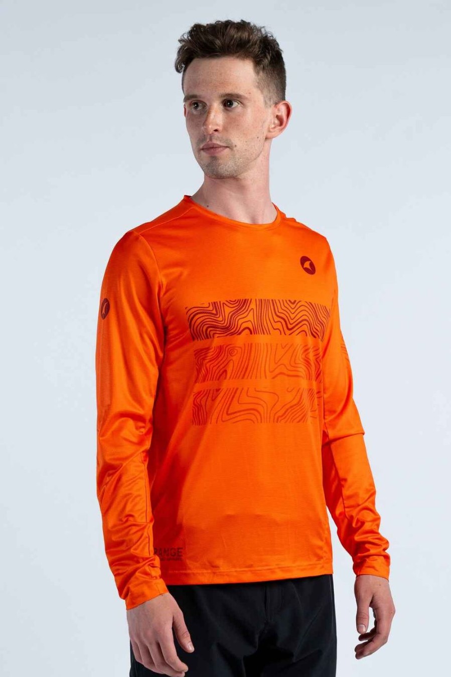 Men'S Pactimo Long Sleeve Jerseys | Men'S Range Trail Lite Ls Tee Flame Red