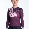 Women'S Pactimo Long Sleeve Jerseys | Women'S Ascent Aero Ls Jersey Disperse Mulberry