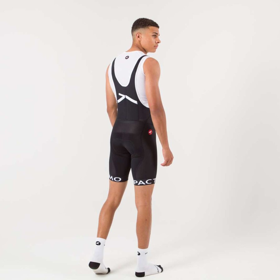 Men'S Pactimo Bibs | Men'S Apex Bib Short Liner Black