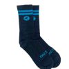 Men'S Pactimo Lifestyle | Wool Socks Bright Blue Stripes